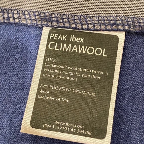 Ibex Peak Climawool Merino Wool Blend Vest navy blue size L - Picture 9 of 12